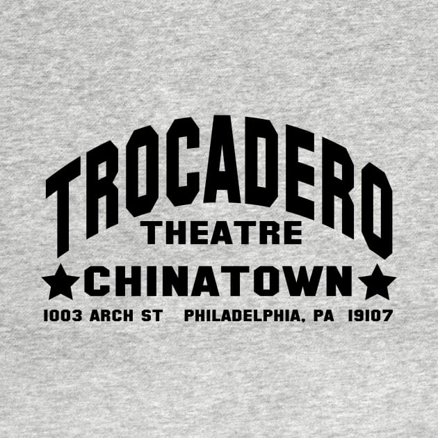 Trocadero Poster (black) by BradyRain